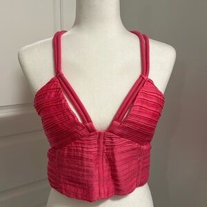 Pookie & Sebastian | Hot pink crop top